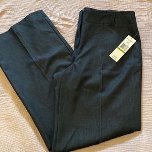 Sharagano Womens wide leg dress pants Size 14 Dark Navy